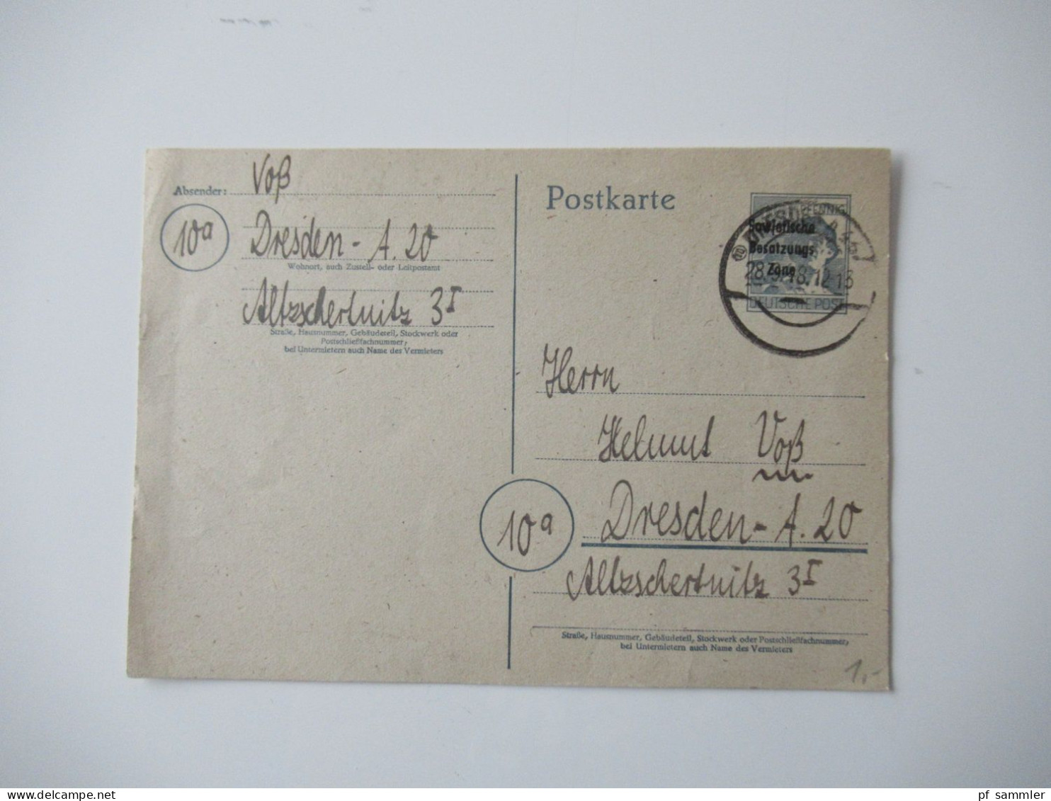 Alliierte Besetzung 1947 Und 1948 / Sonderstempel Und Etwas Bedarf Insgesamt 8 Ganzsachen - Entiers Postaux