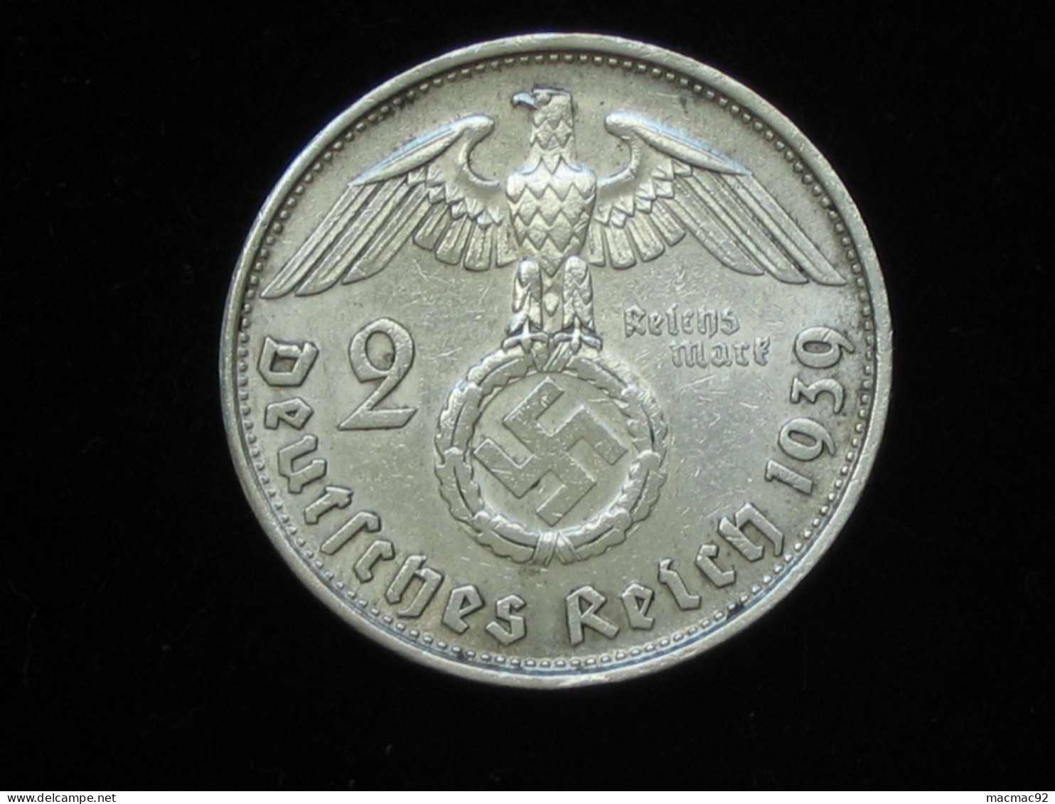 ALLEMAGNE - 2 Reichsmark 1939 D  **** EN ACHAT IMMEDIAT **** - 2 Reichsmark