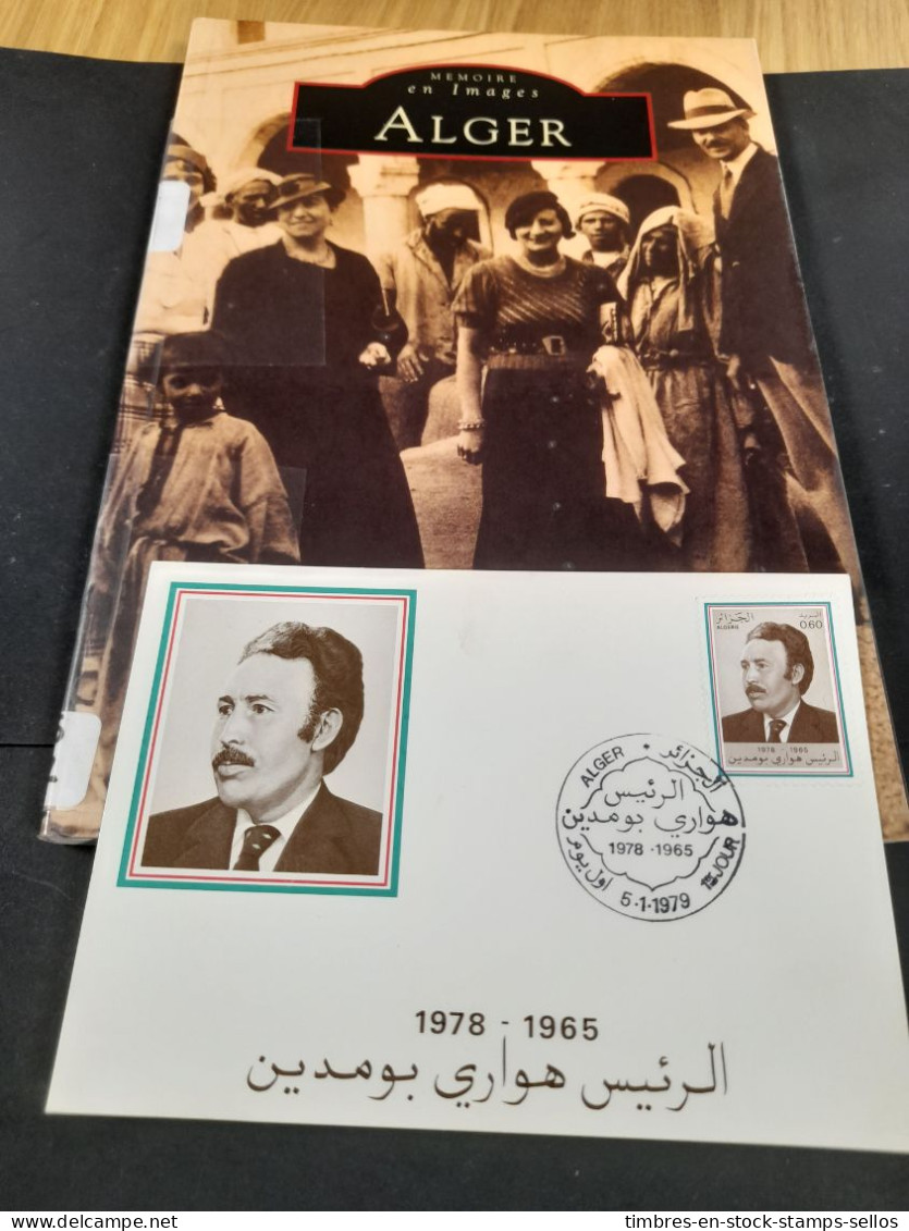 ALGERIE  BOUMEDIENNE Houari  1er Jour    阿尔及利亚 布迈丁 胡阿里 第一天  1st Day Cover - Mezclas (max 999 Sellos)