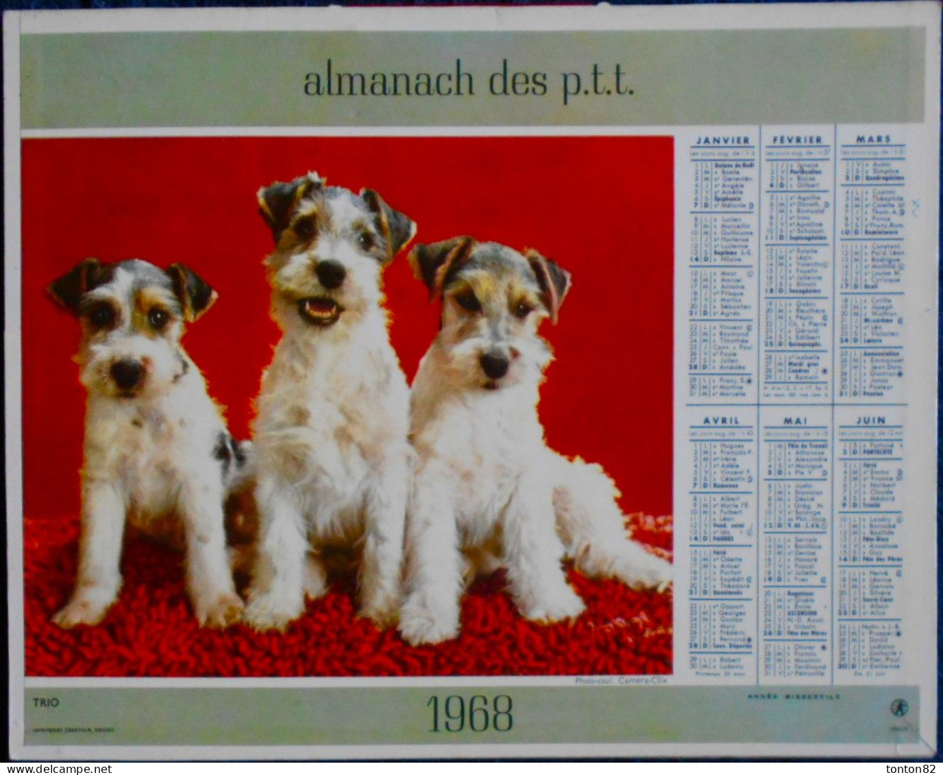 ALMANACH DES P.T.T. - 1968 - Big : 1961-70