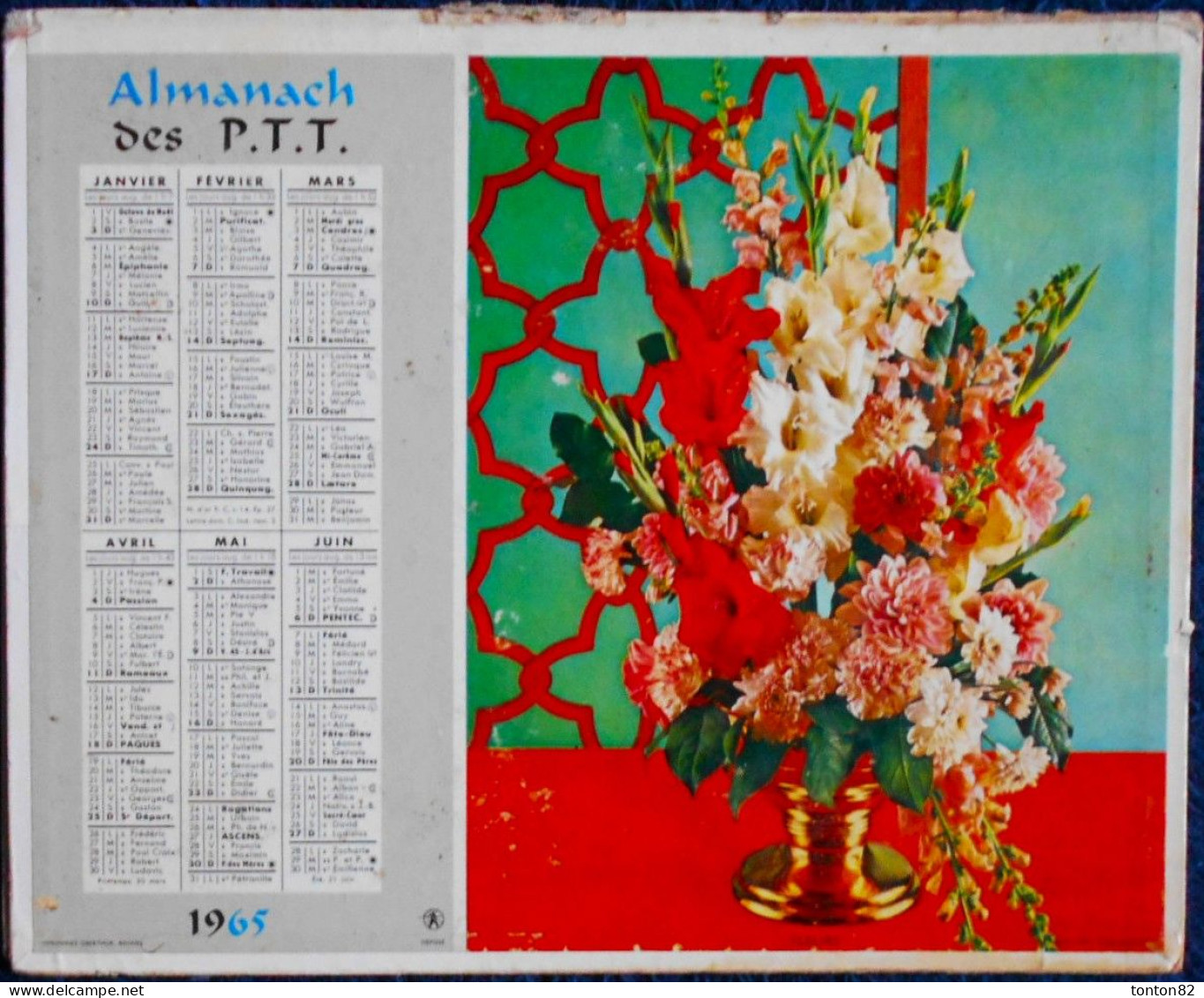ALMANACH DES P.T.T. - 1965 . - Formato Grande : 1961-70