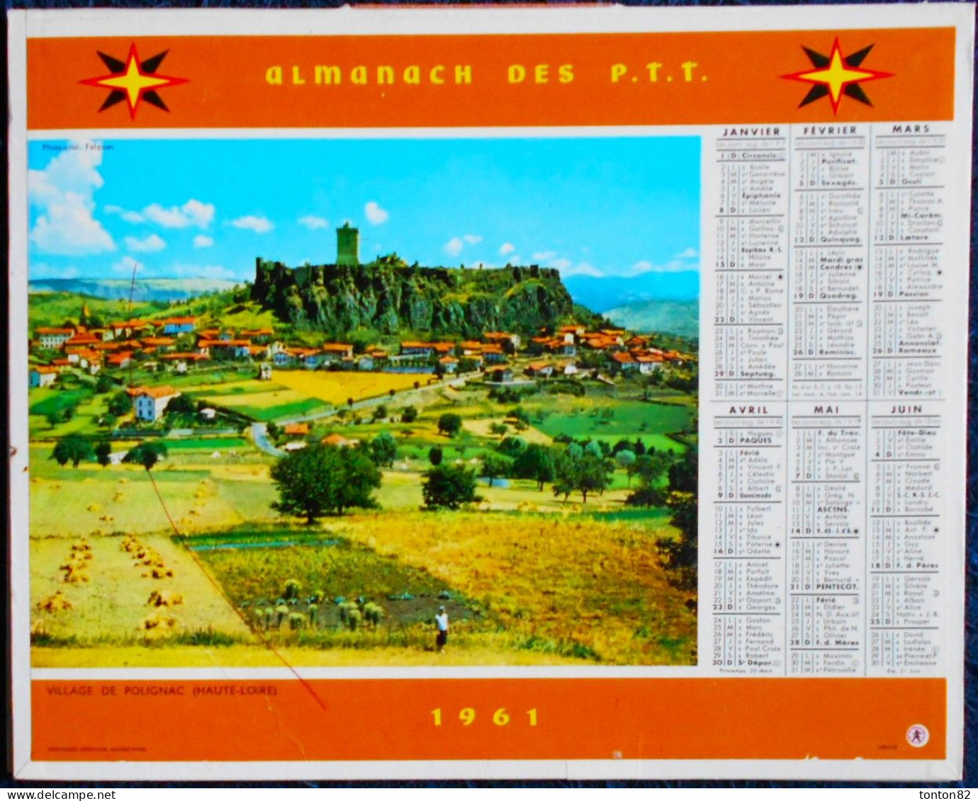 ALMANACH DES P.T.T. - 1961. - Grand Format : 1961-70