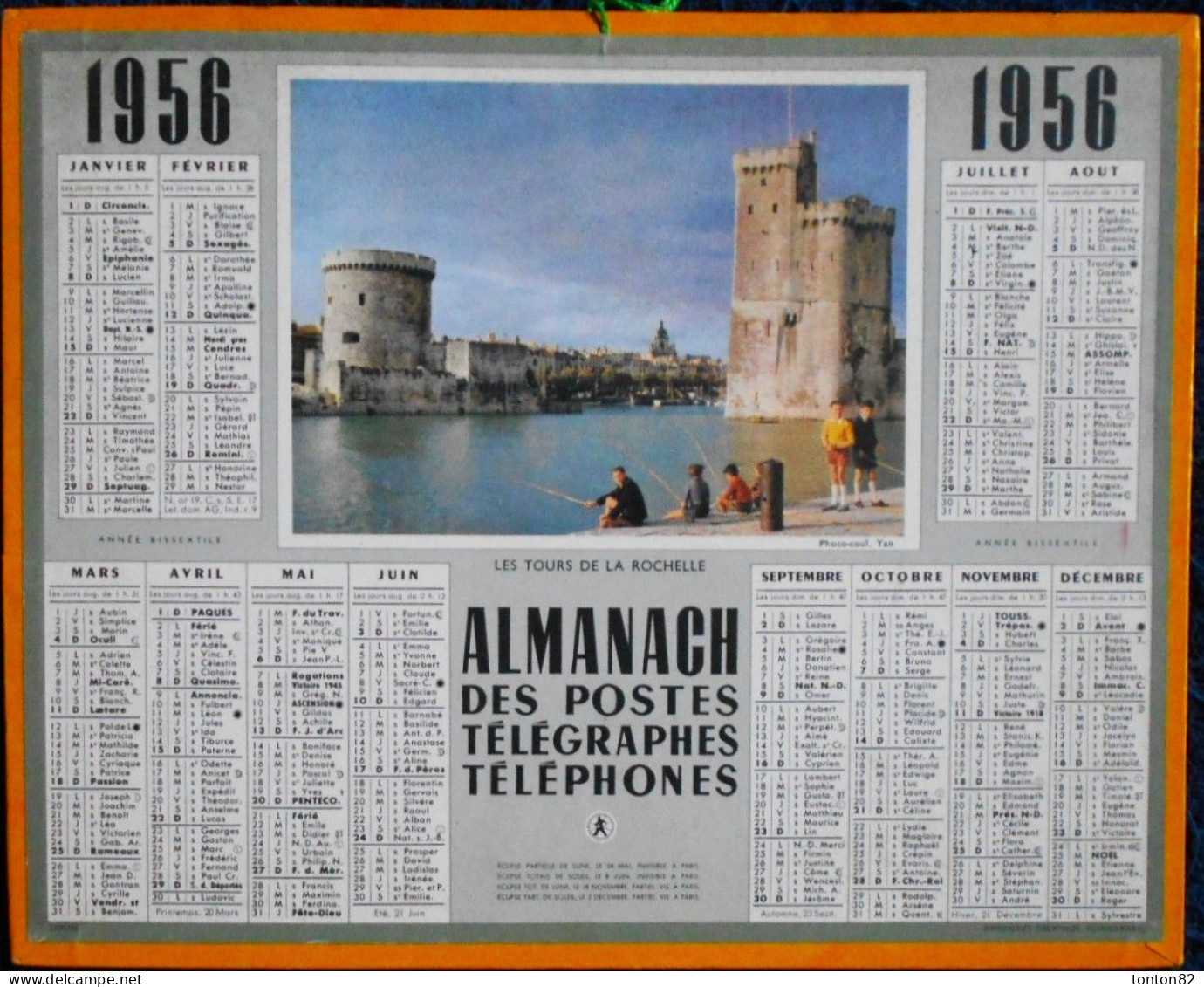 ALMANACH DES P.T.T. - 1956. - Grand Format : 1941-60