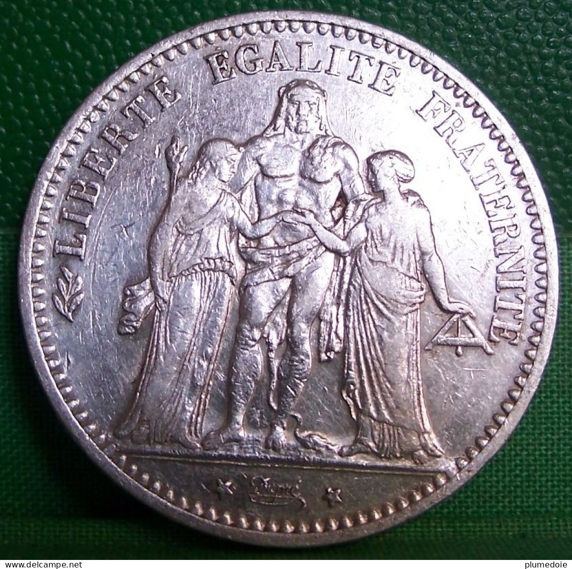 MONNAIE  5 FRANCS  HERCULE 1874 K BORDEAUX     Argent  III ème  REPUBLIQUE   FRANCE OLD SILVER COIN - 5 Francs