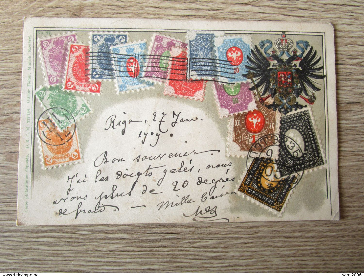 FANTAISIE LETTONIE  RIGA TIMBRES - Lettonie