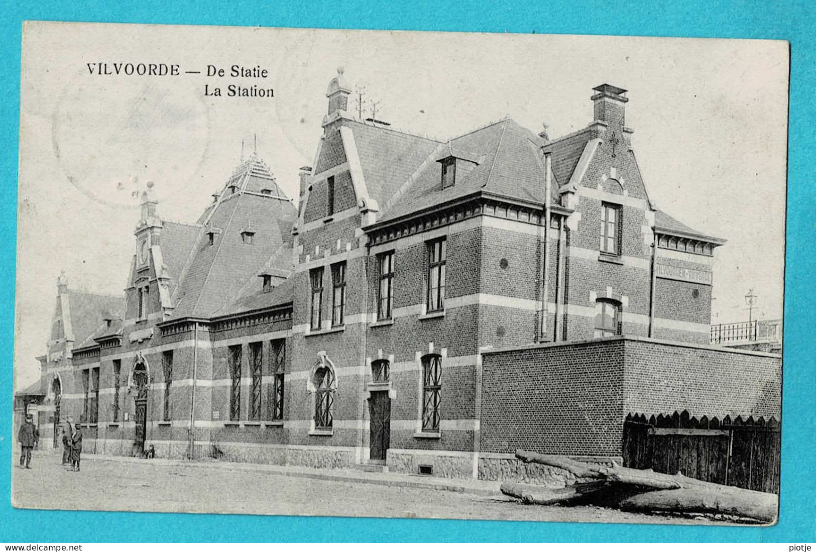 * Vilvoorde - Vilvorde (Vlaams Brabant) * De Statie, La Station, La Gare, Bahnhof, Animée, Railway Station, Old - Vilvoorde