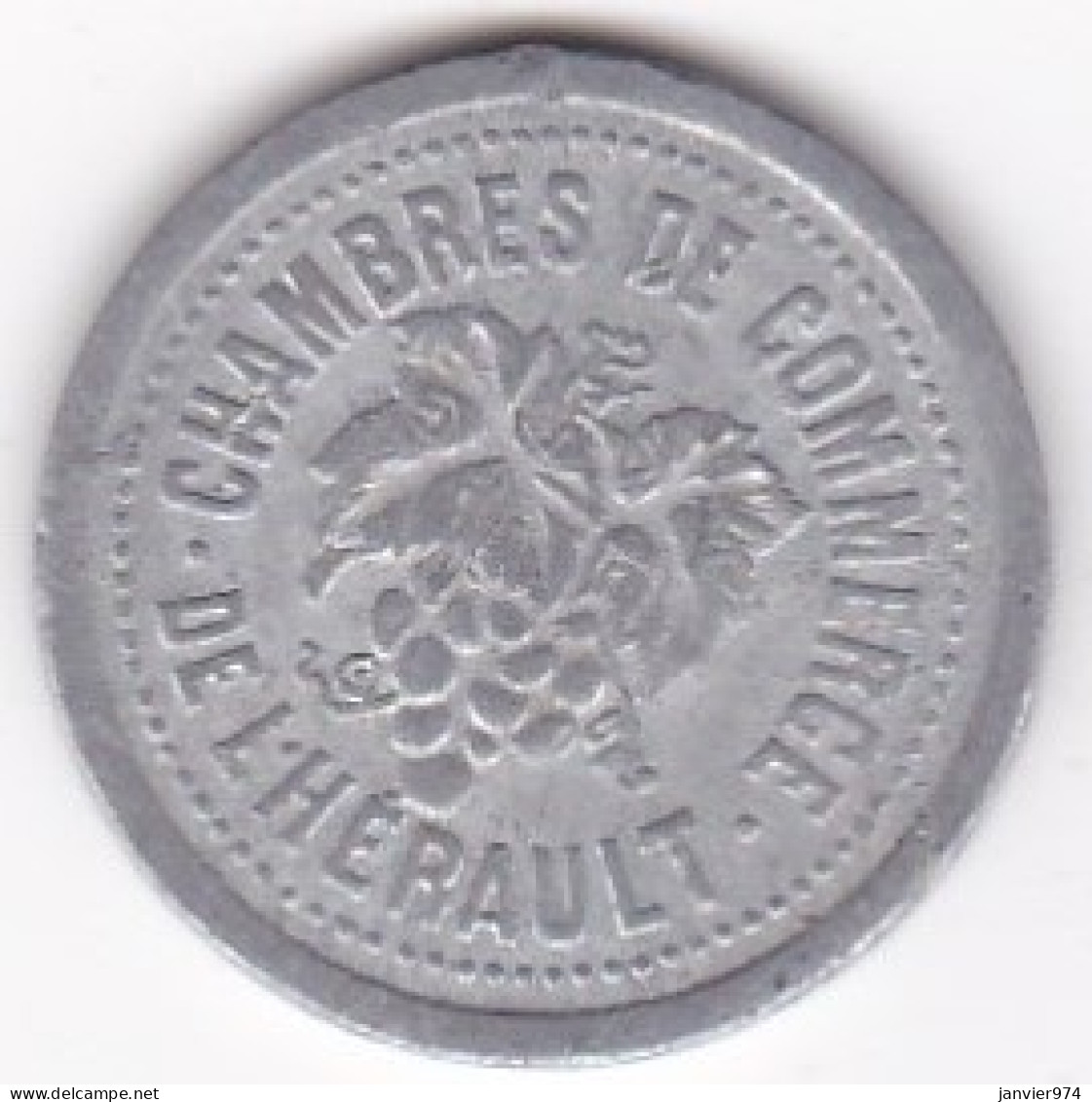 34 Hérault. Chambres De Commerce De L’Hérault. 5 Centimes 1921 - 1924, En Aluminium - Monedas / De Necesidad