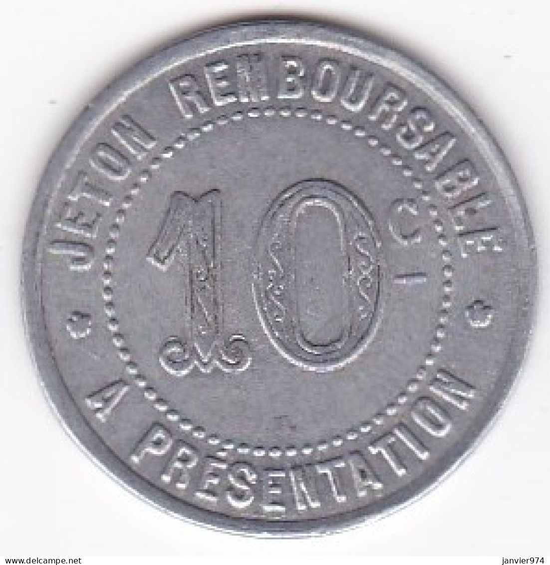 34 Hérault. Syndicat De L’Alimentation En Gros De L’Hérault. 10 Centimes 1922, En Aluminium - Noodgeld