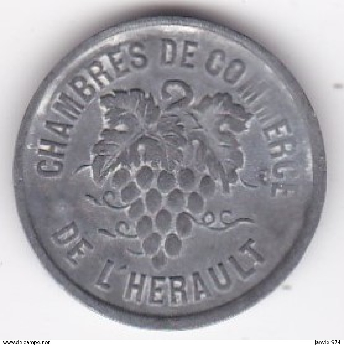 34 Hérault. Chambres De Commerce De L’Hérault. 5 Centimes ND, En Zinc - Monétaires / De Nécessité