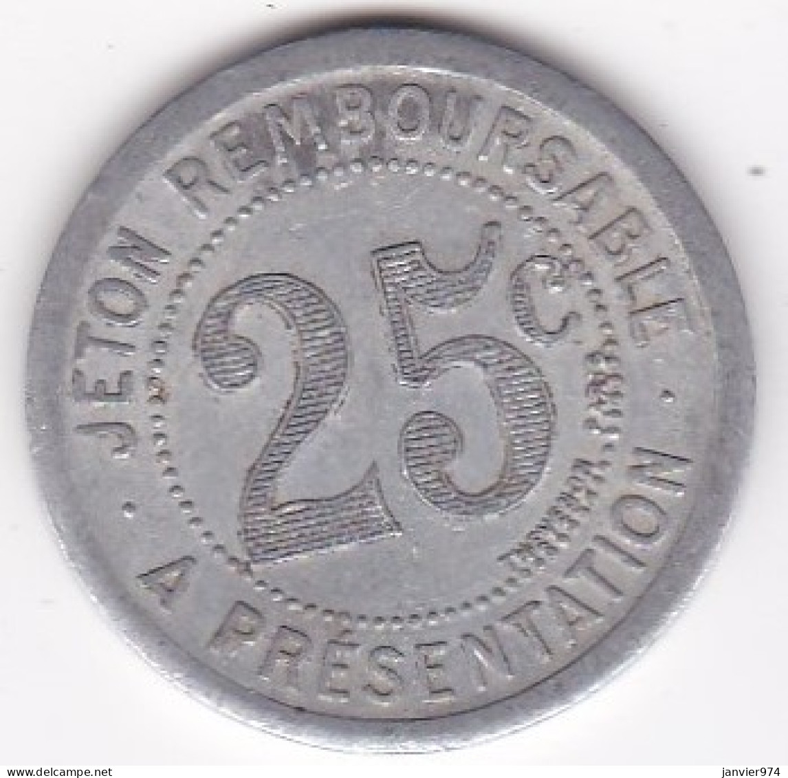 34 Hérault . Montpellier, Mercerie Lyonnaise, Bon Pour 25 Centimes ND, En Aluminium - Noodgeld