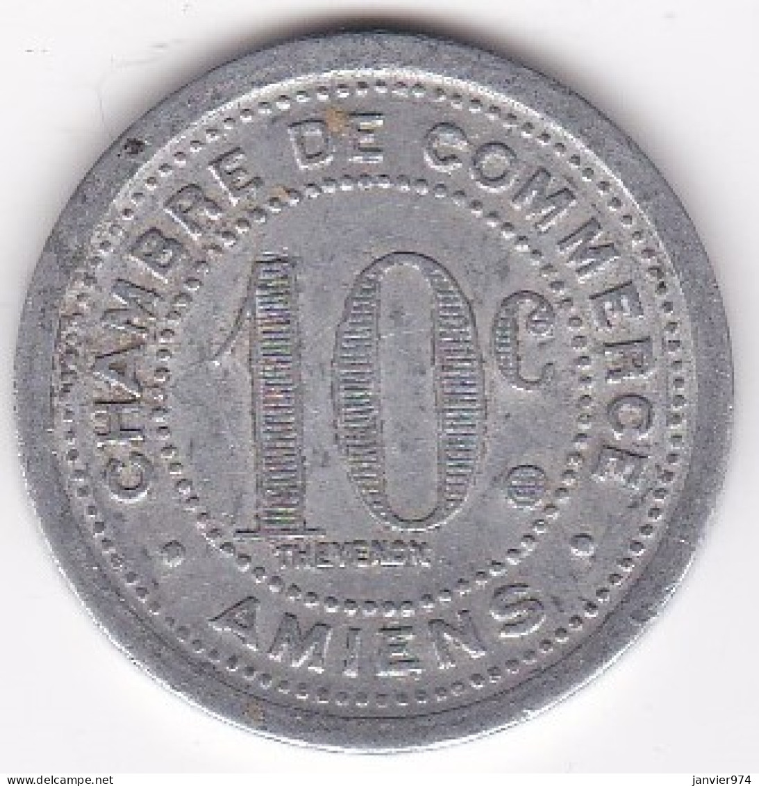 80. Somme. Amiens. Chambre De Commerce. 10 Centimes 1921 , En Aluminium - Noodgeld