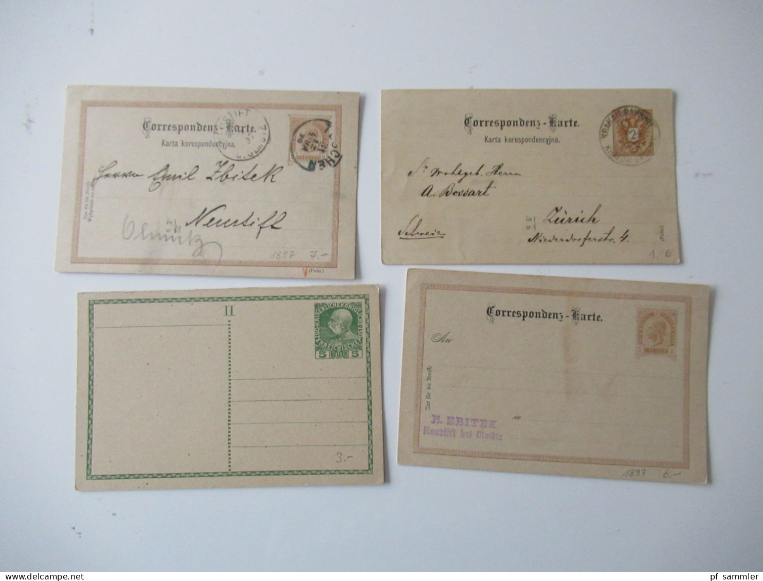 Österreich 1897 Ganzsachen Posten Ab 1880er Jahre (wenige Alte!) - Euro Zeit Mit PK Und GA Umschlägen / 100 Stück - Briefkaarten