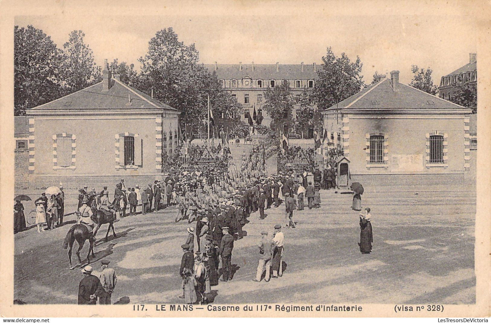 FRANCE - Le Mans - Caserne Du 117 Regiment D'infanterie - Carte Postale Ancienne - Le Mans