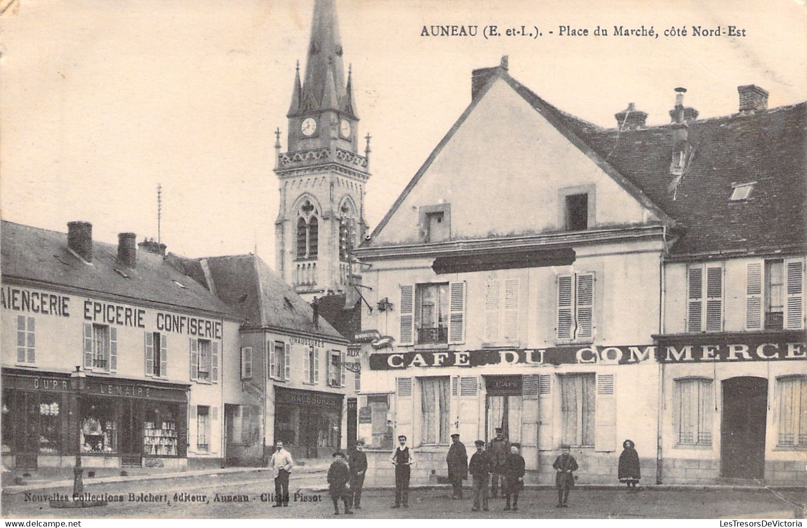 FRANCE - Auneau - Place Du Marché - Coté Nord Est - Carte Postale Ancienne - Auneau