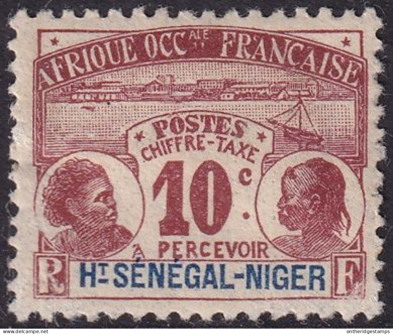 Upper Senegal & Niger 1906 Sc J2 Haut-Sénégal Yt Taxe 2 Postage Due MH* Disturbed Gum - Nuovi