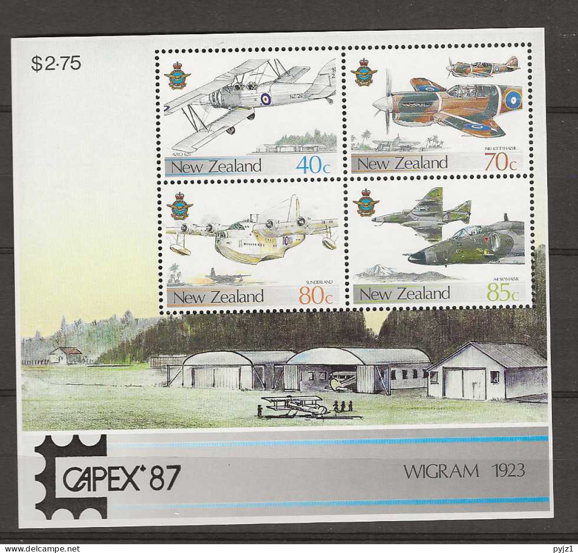 1987 MNH New Zealand Block 10-I Postfris** - Blocks & Sheetlets