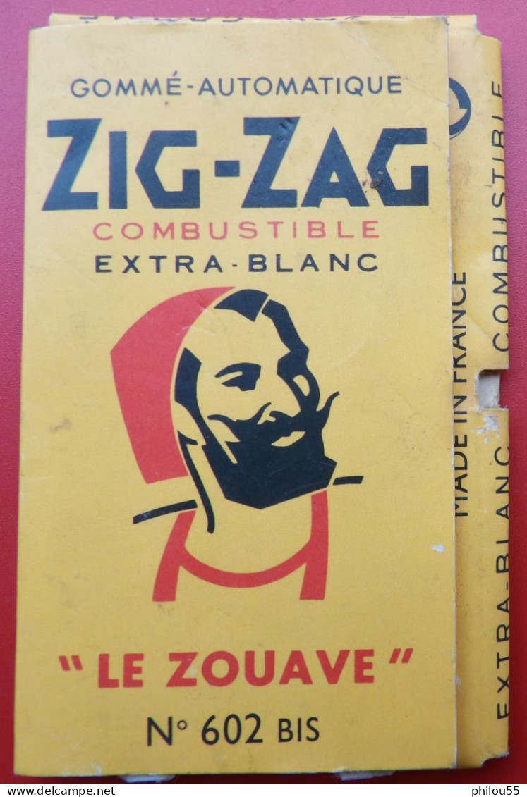COLLECTION  Carnet De Feuilles A Cigarettes ZIG ZAG LE ZOUAVE - Other & Unclassified