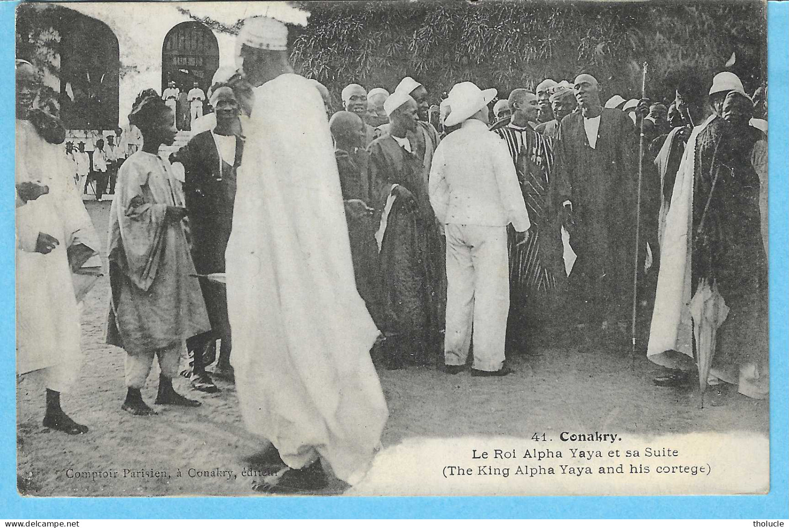 Conakry-Guinée Française-1906-Le Roi Yaya Et Sa Suite-Exp. Vers Le Congo-Belge-Mobéka-cachet Léopoldville - Guinée Française