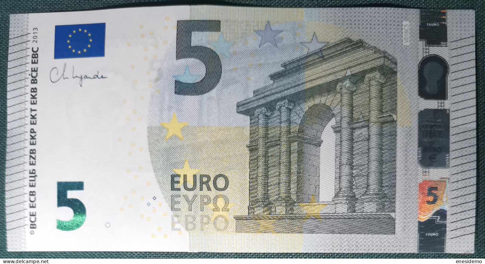 5 EURO SPAIN 2013 LAGARDE V016C5 VC SC FDS UNCIRCULATED PERFECT - 5 Euro