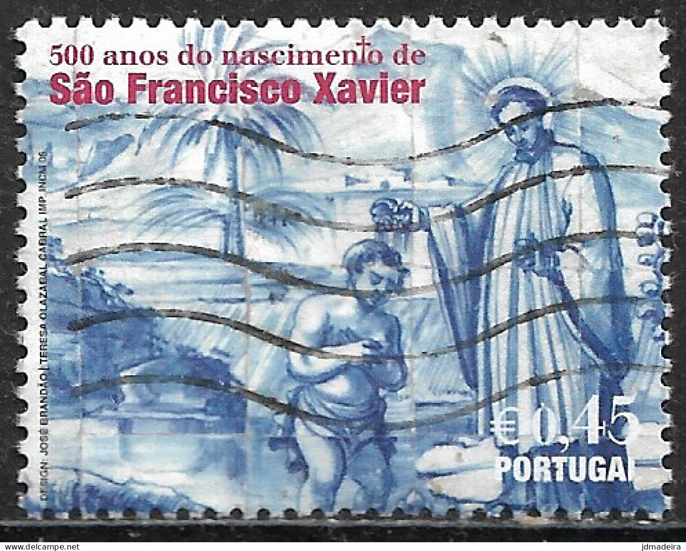 Portugal – 2006 St. Francis Xavier 0,45 Used Stamp - Oblitérés