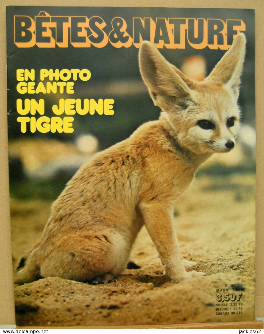 107/ LA VIE DES BETES / BETES ET NATURE N° 107 Du 3/1973, Poster Inclu, Voir Sommaire - Animals