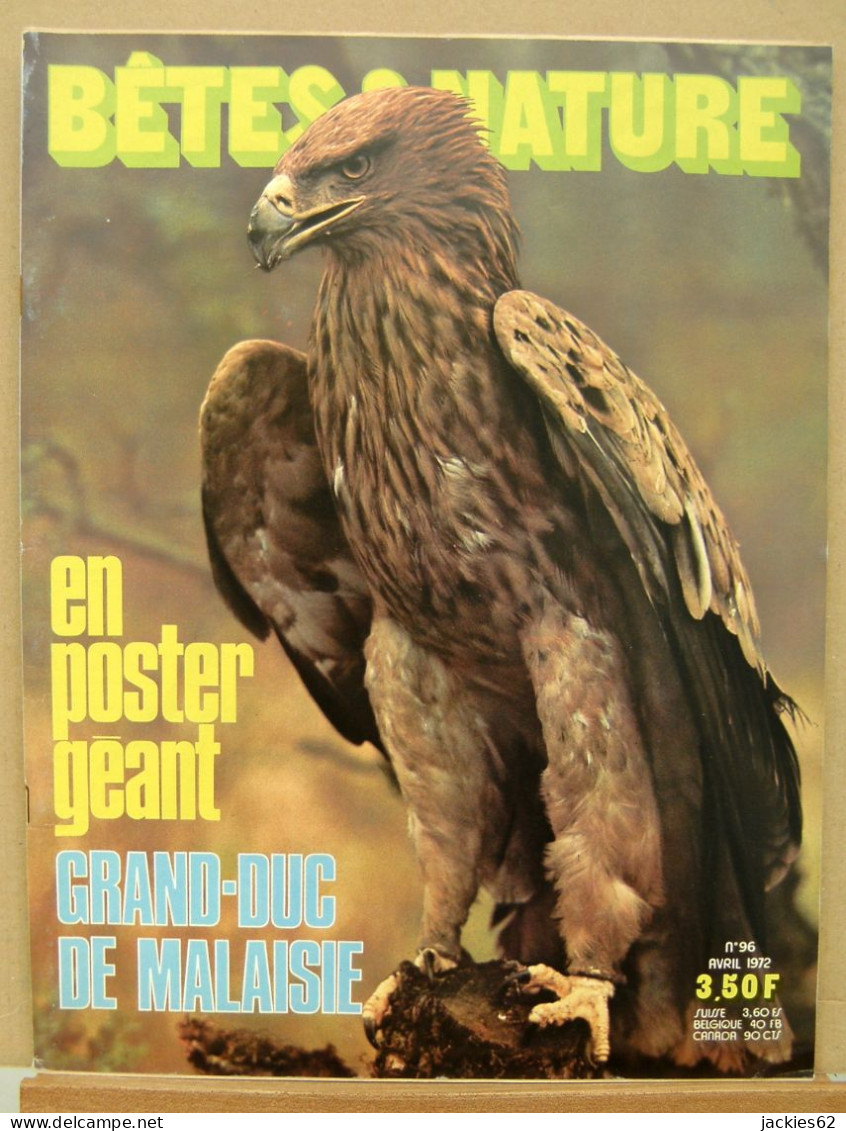 096/ LA VIE DES BETES / BETES ET NATURE N° 96 Du 4/1972, Poster Inclu, Voir Sommaire - Animaux