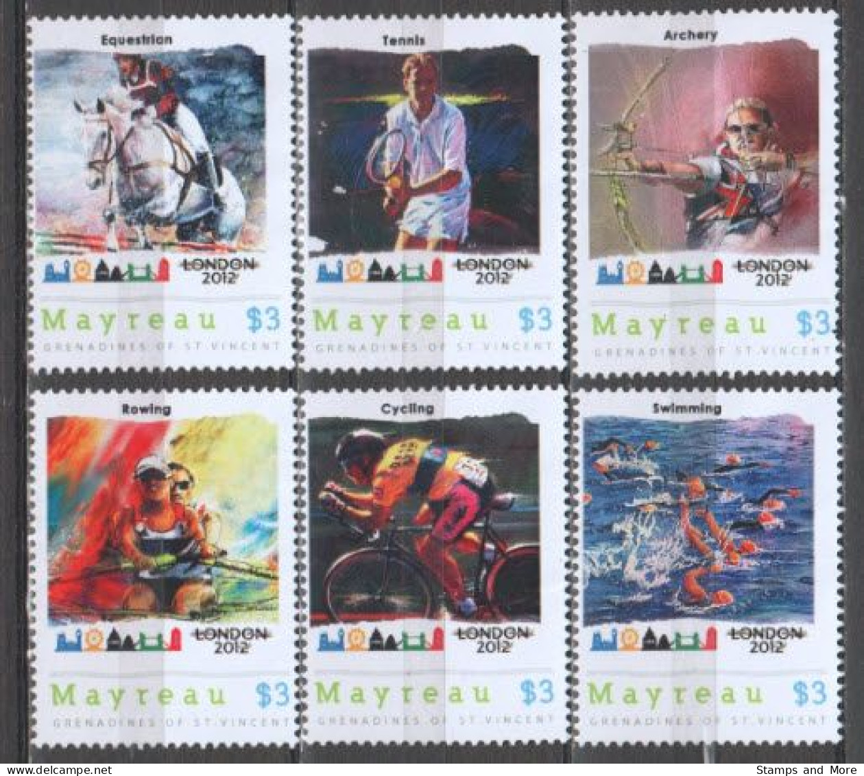 SUMMER OLYMPICS LONDON 2012 - Various Stamps MNG - Eté 2012: Londres