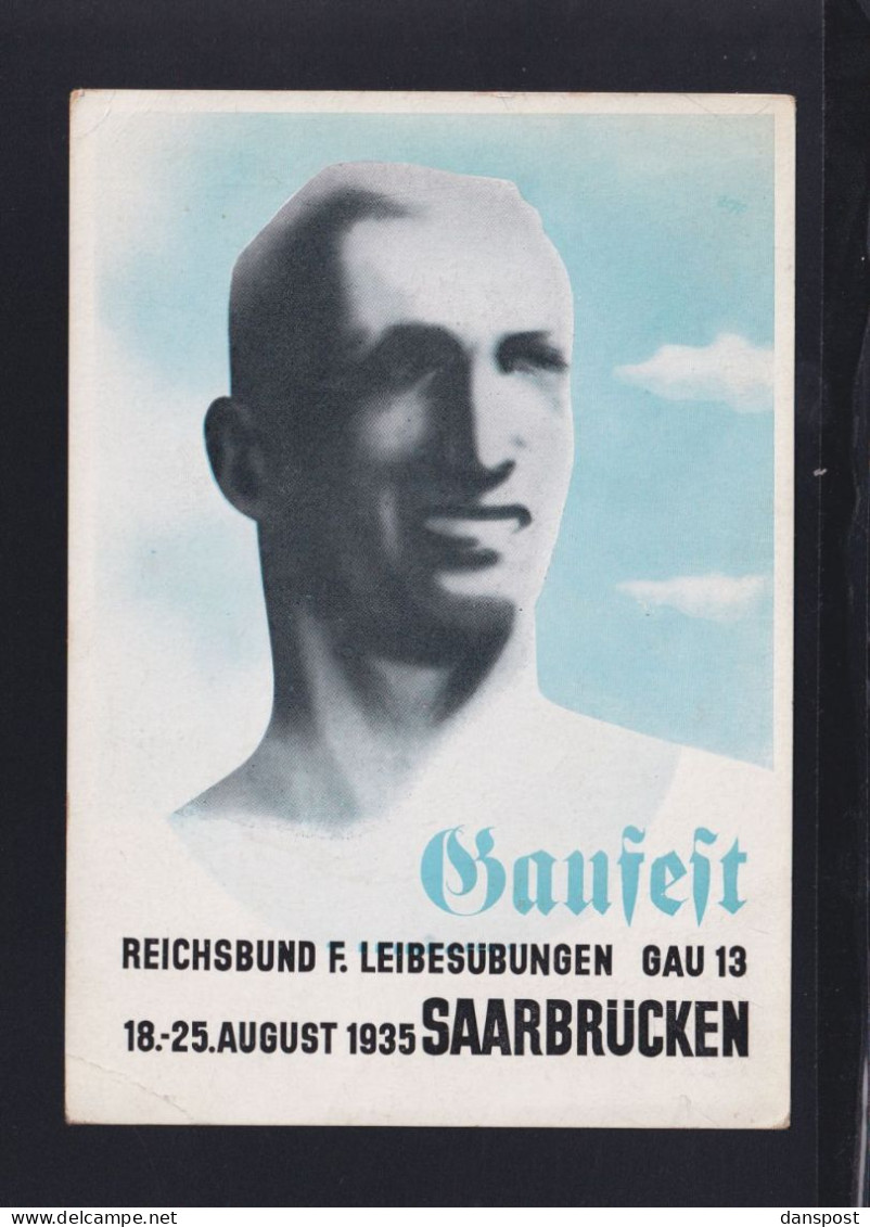 Dt. Reich PK Gaufest Reichsbund Für Leibesübungen Saarbrücken 1935 - Athlétisme
