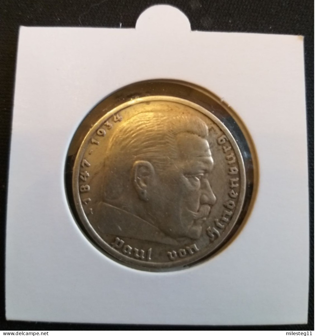 Pièce De 5 Reichsmark De 1935A (Berlin) Paul Von Hindenburg (position B) - 5 Reichsmark