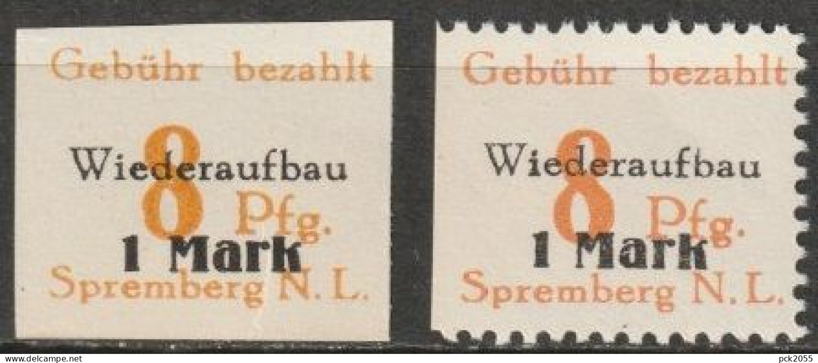 Spremberg 1946 MiNr.17 A +B ** Postfrisch Wiederaufbau ( B 1411) Günstige Versandkosten - Nuevos