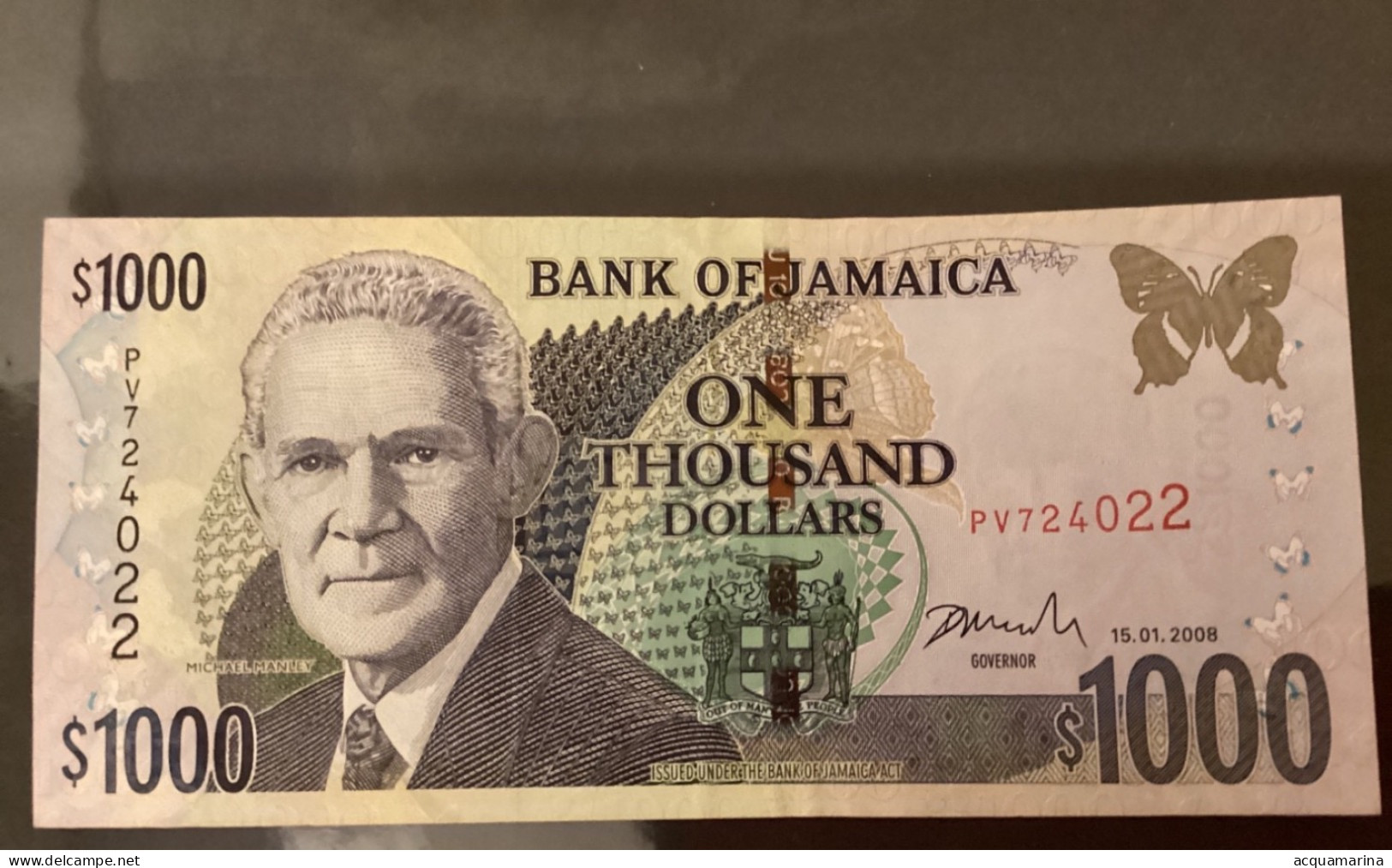 BANK Of JAMAICA - 1000 DOLLARS 2008 UNC - Jamaique