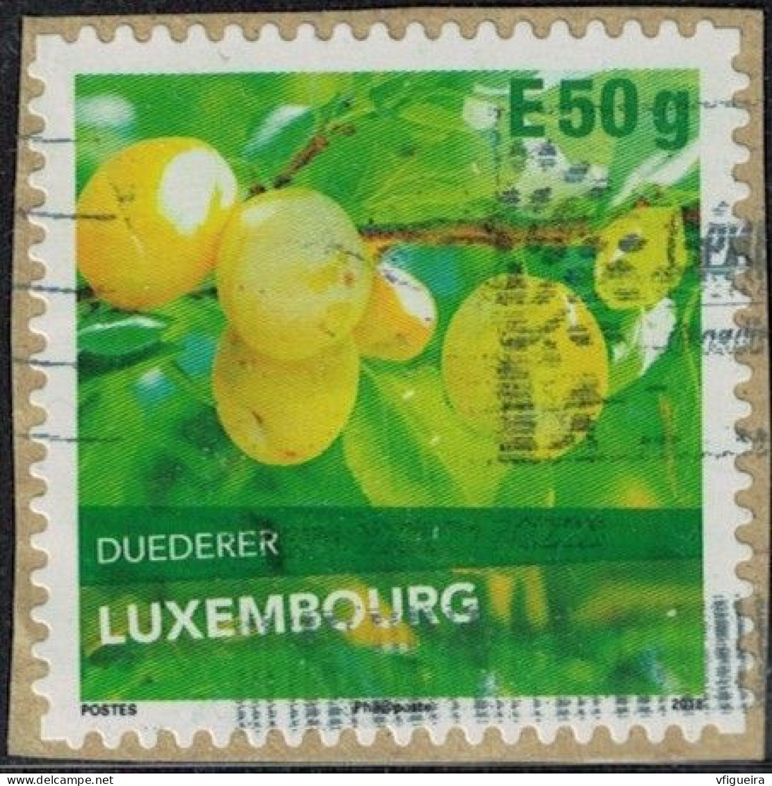 Luxembourg 2018 Oblitéré Used Fruits Duederer Variété De Prune Y&T LU 2132 SU - Gebraucht