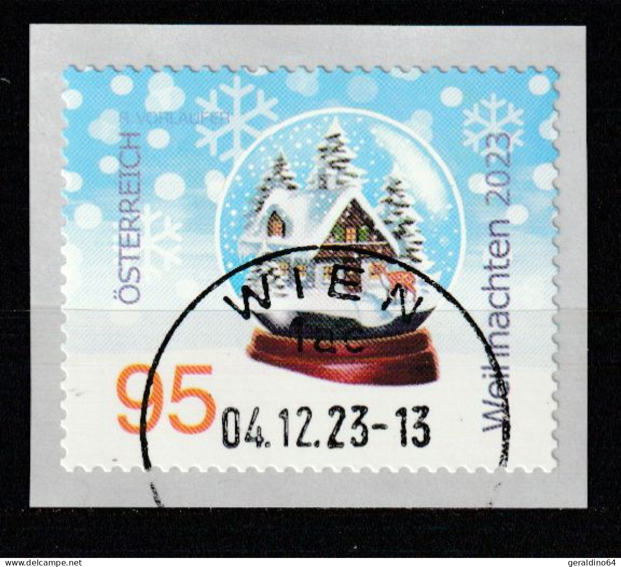 Österreich 2023 Weihnachten Christbaumkugel Gestempelt - Used Stamps