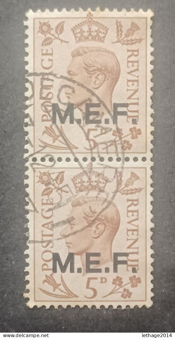 BRITISH OCCUPATION MIDDLE EAST FORCES MEF 1943 KING GEORGE VI LONDON ISSUE CAT SASS. N 10 - Occup. Britannica MEF