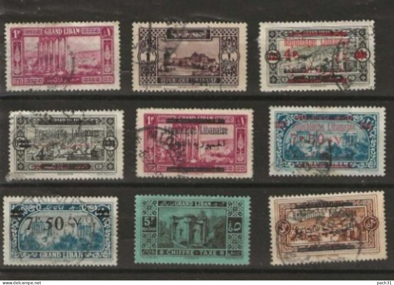 Grand Liban Lot De Timbres Neufs * Et Oblitérés - Cartas & Documentos