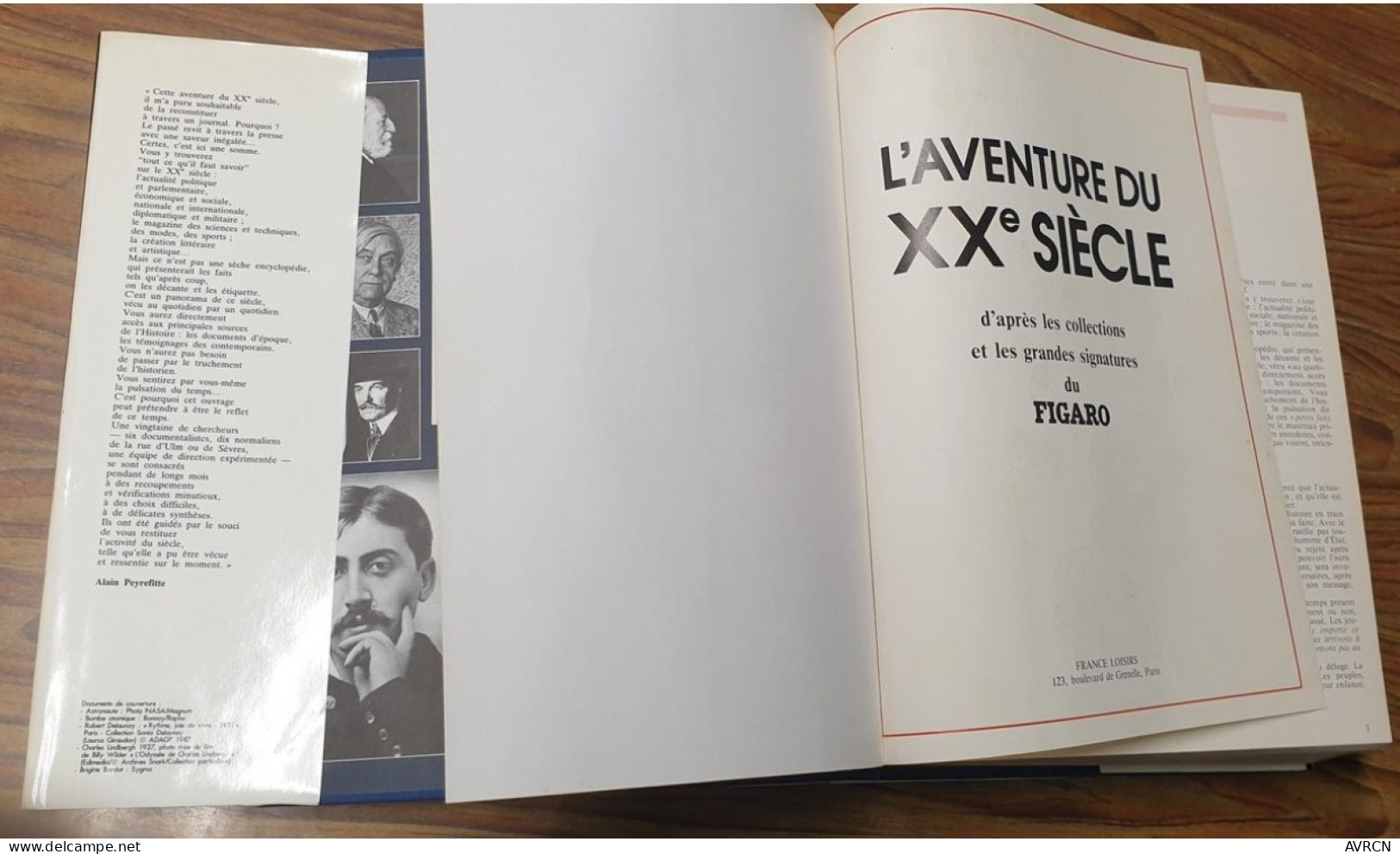 L’AVENTURE DU XXè SIECLE ALAIN PEYREFITTE 1987 - Enzyklopädien