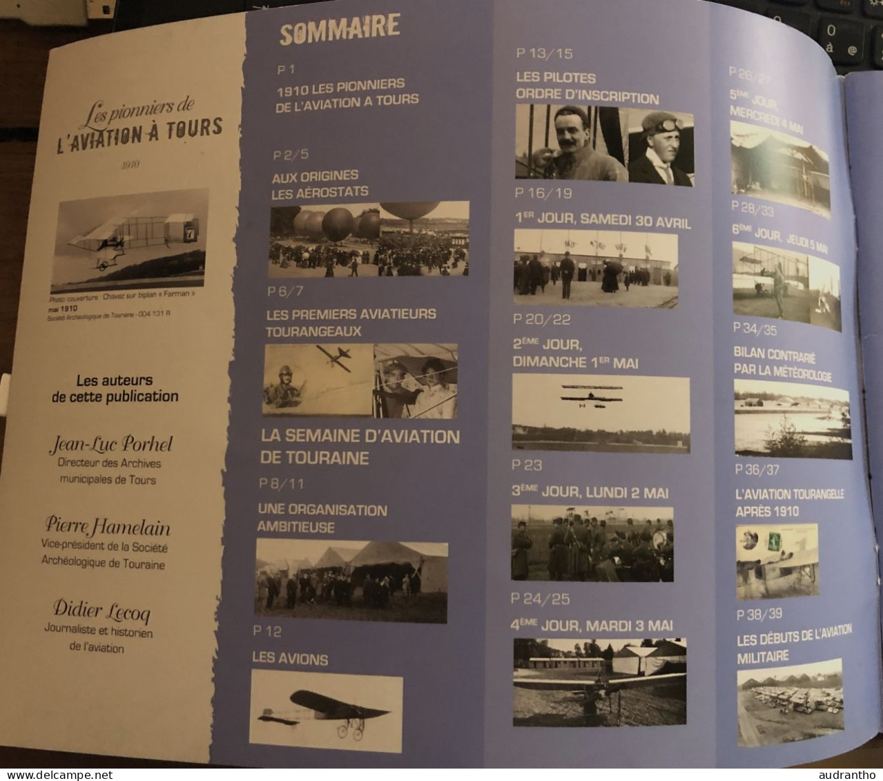 Rare LES PIONNIERS DE L'AVIATION à TOURS 1910 Archives Municipales De Tours 2010 Francearchives - AeroAirplanes