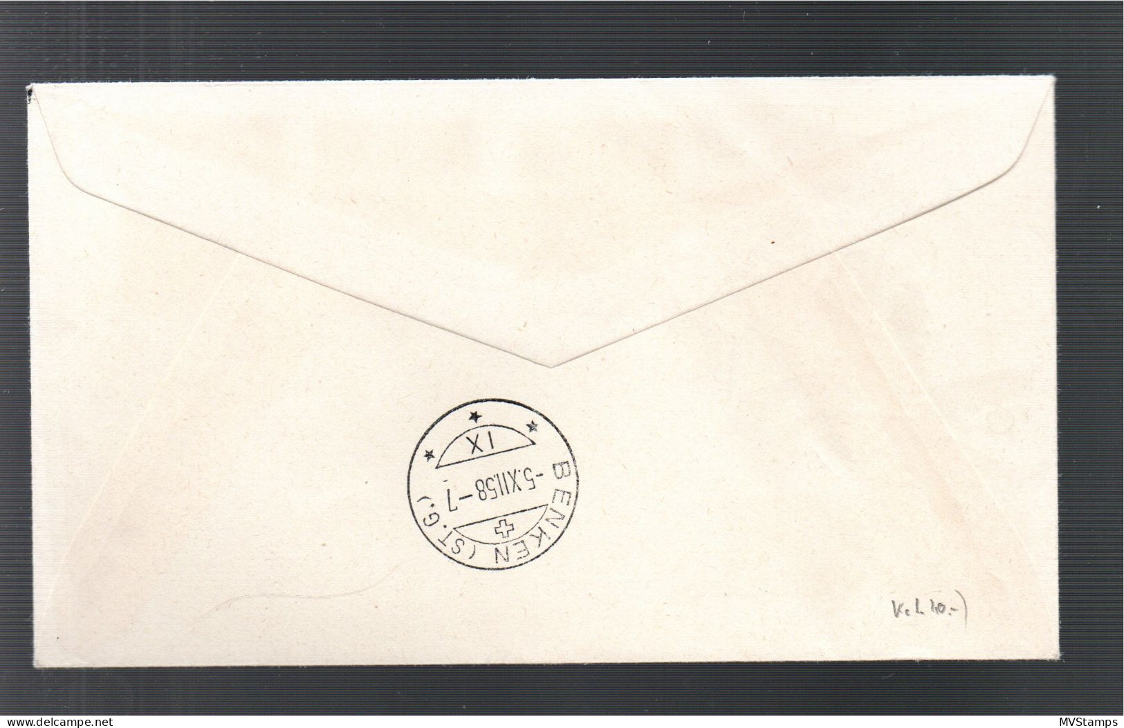 Liechtenstein 1958 Satz 374/76 Weihnachten/Christmas Gebraucht Auf FDC - Brieven En Documenten