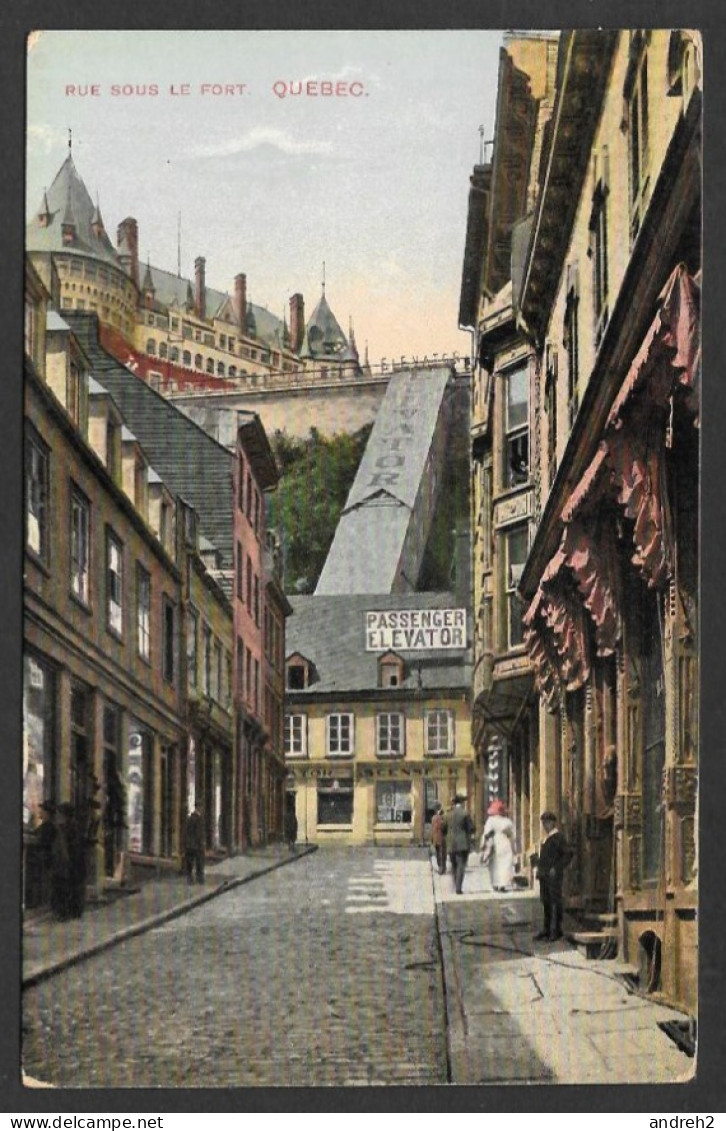 Québec - La Cité - C.P.A. Rue Sous Le Fort à Québec - Uncirculated  Non Circulée Par Montreal Import - Québec - La Cité