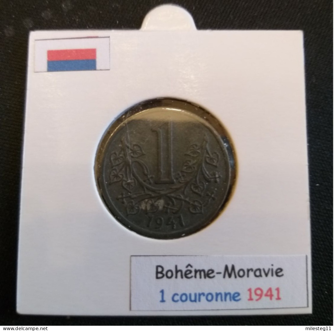 Pièce De 1 Koruna De 1941 (protectorat De Bohême-Moravie) - Tsjechië