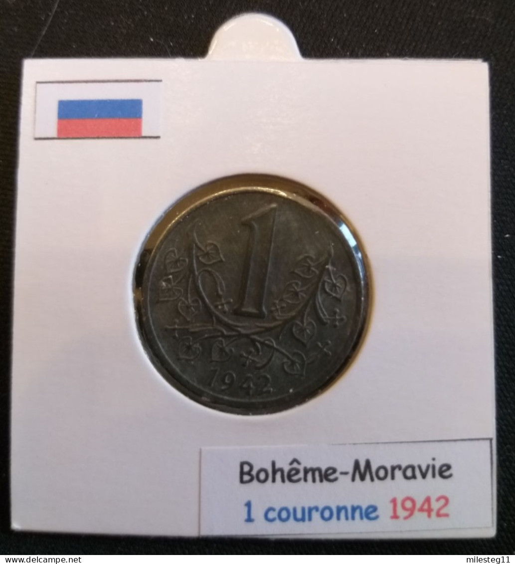 Pièce De 1 Koruna De 1942 (protectorat De Bohême-Moravie) - Tsjechië