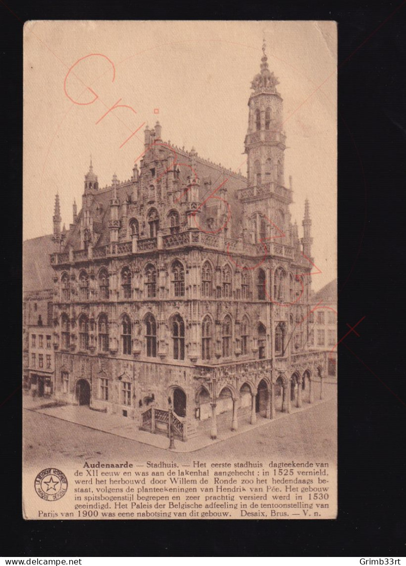 Audenaarde - Stadhuis - Postkaart - Oudenaarde