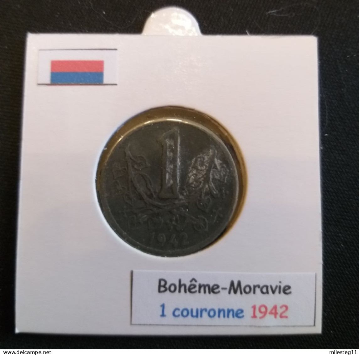 Pièce De 1 Koruna De 1942 (protectorat De Bohême-Moravie) - Tchéquie