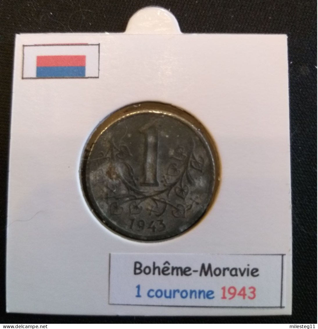 Pièce De 1 Koruna De 1943 (protectorat De Bohême-Moravie) - Tsjechië