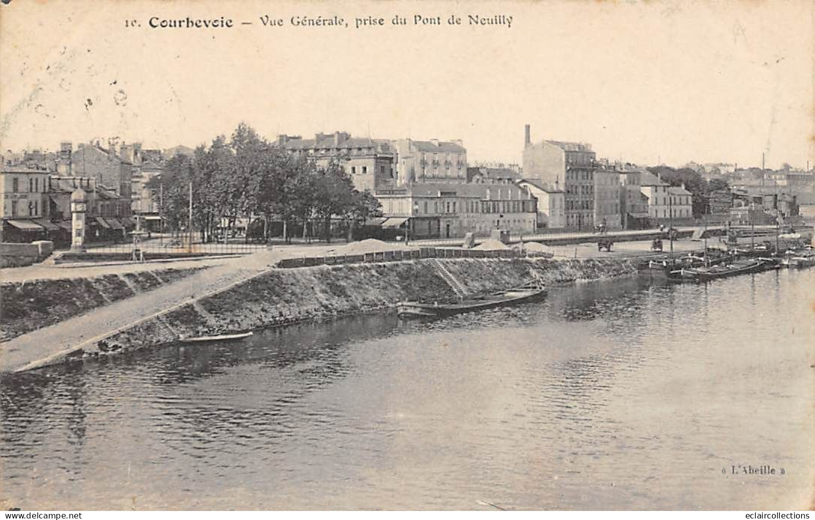 Courbevoie       92        Vue Générale Prise Du Pont De Neuilly      N°10           (Voir Scan) - Courbevoie
