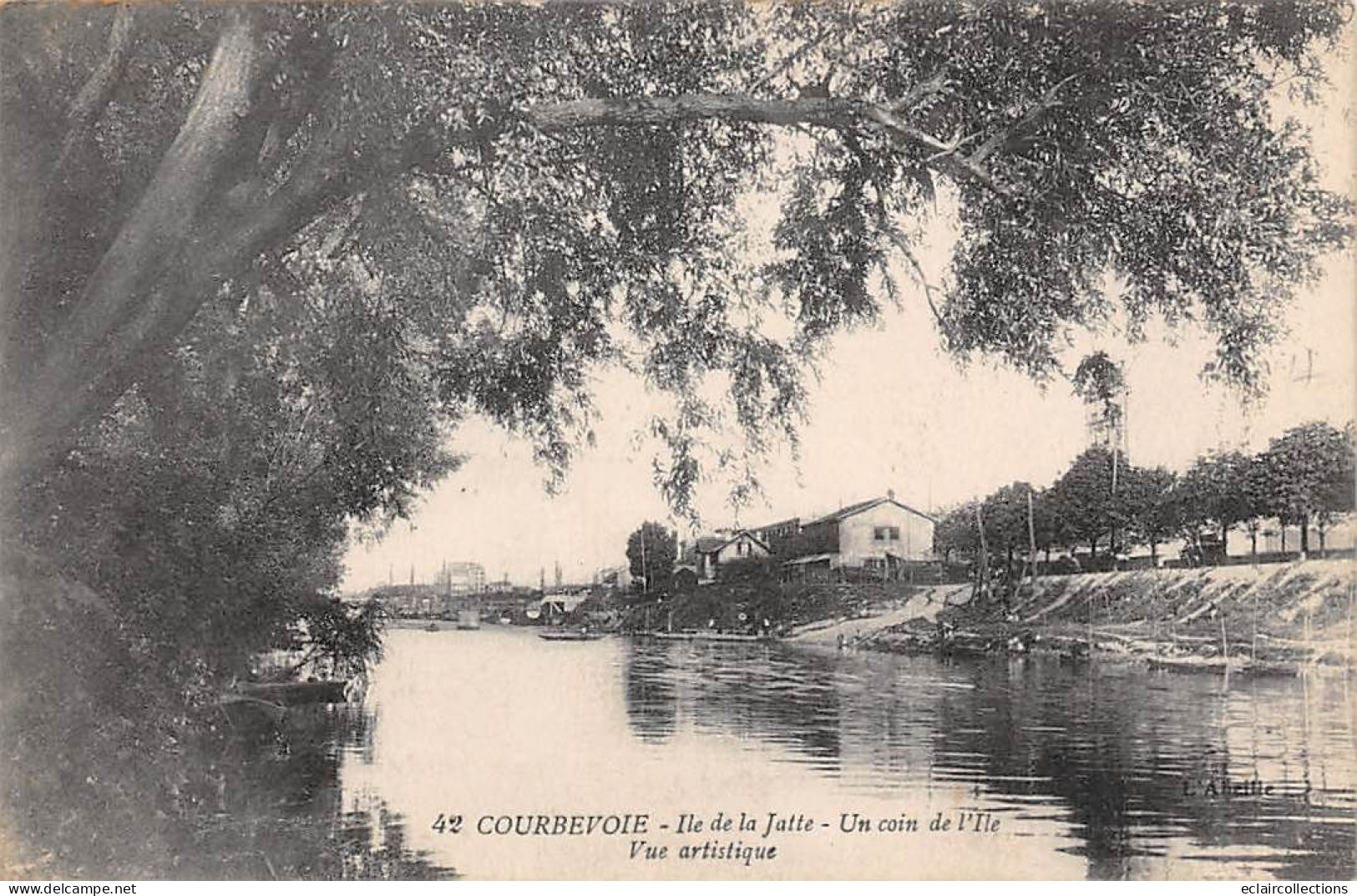 Courbevoie       92          Un Coin De L'ile De La Jatte    N°42          (Voir Scan) - Courbevoie