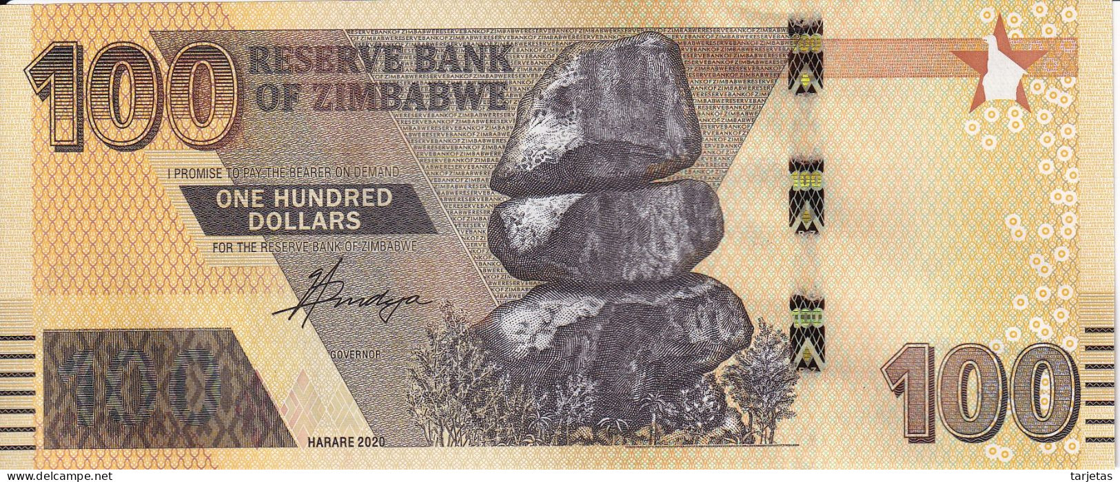 Zimbabwe 50 Dollars Banknote, 2020, P-105, UNC