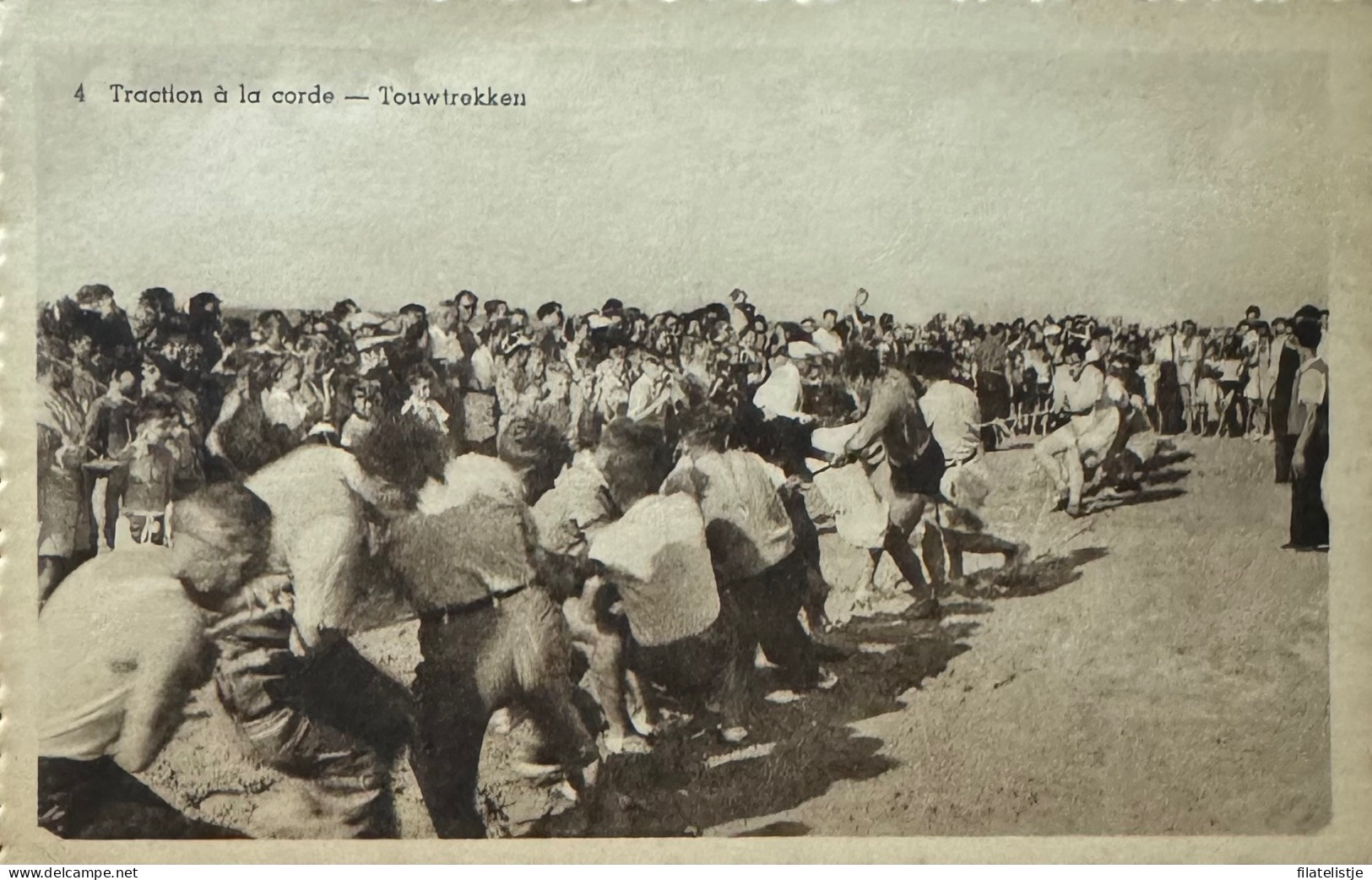 Blankenberge. Touwtrekken Op Het Strand - Blankenberge