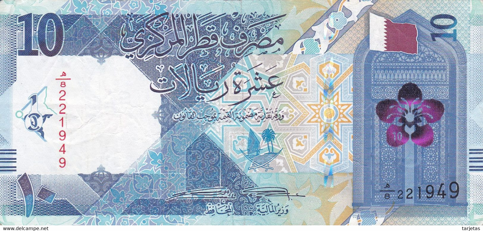 BILLETE DE QATAR DE 10 RIYAL DEL AÑO 2020 (BANKNOTE) - Qatar