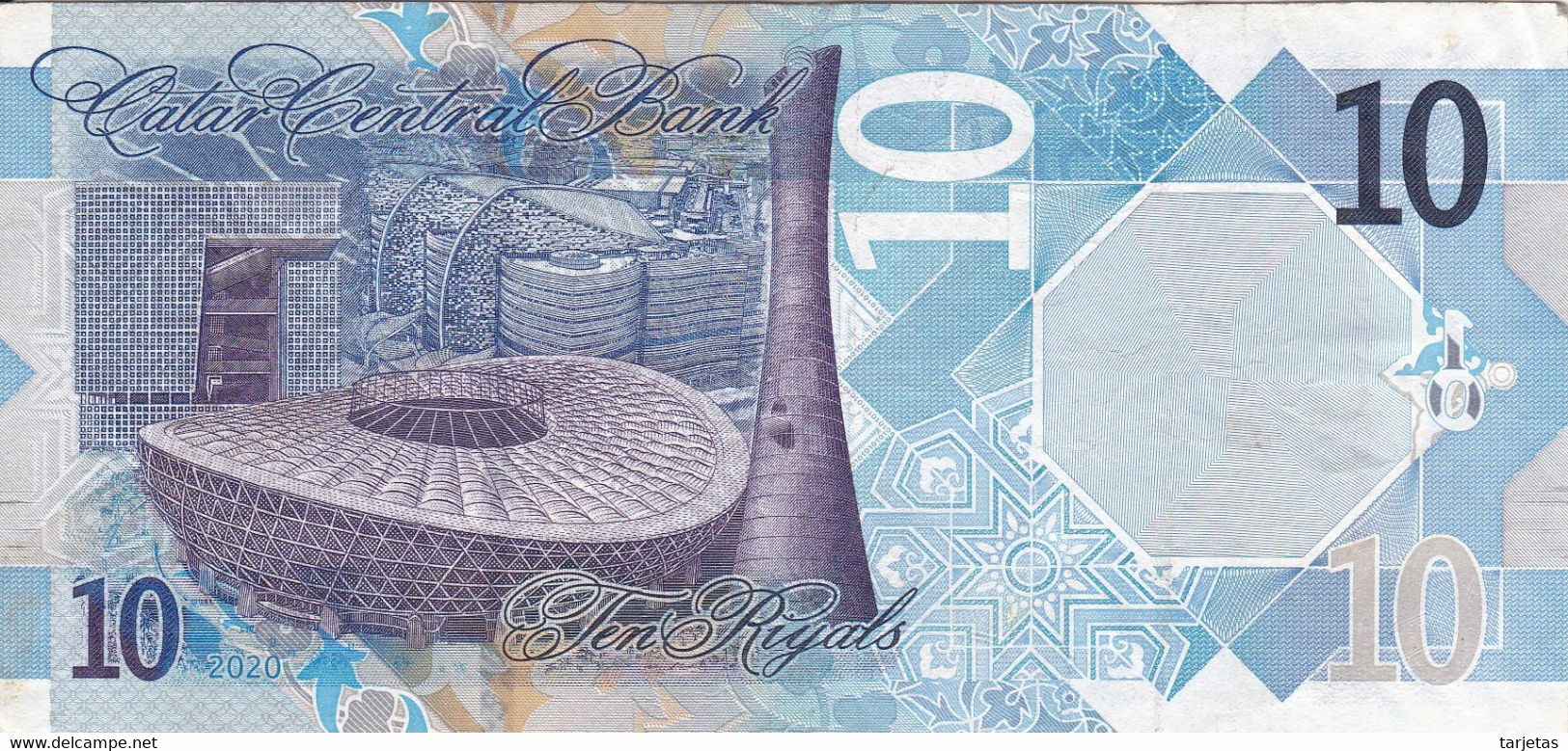 BILLETE DE QATAR DE 10 RIYAL DEL AÑO 2020 (BANKNOTE) - Qatar